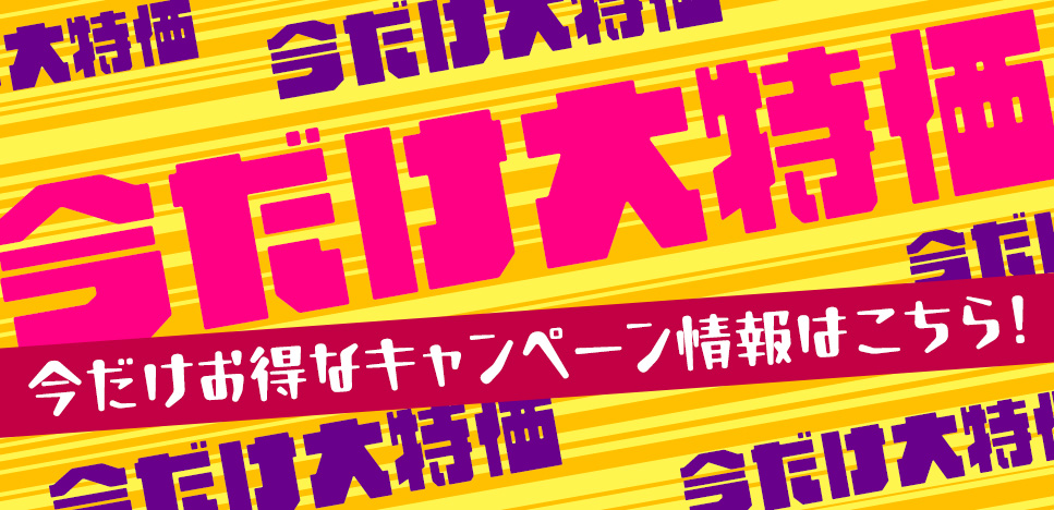 今だけ大特価